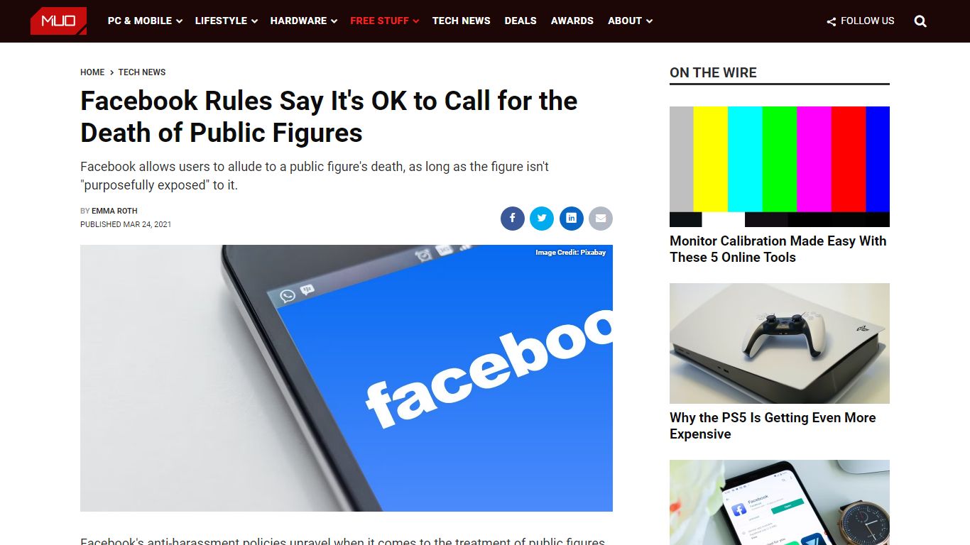 Facebook Rules Say It's OK to Call for the Death of Public Figures - MUO